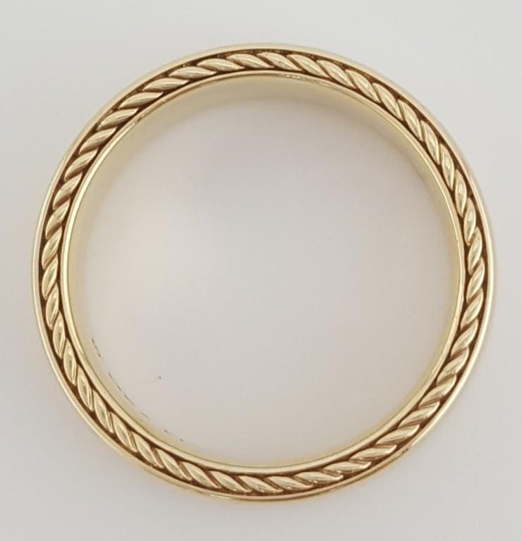 David Yurman Men Streamline Band Ring 6mm 18k Yellow Gold 9 Grams Retail $3950