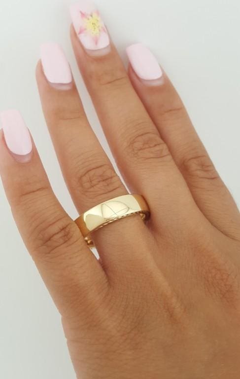 David Yurman Men Streamline Band Ring 6mm 18k Yellow Gold 9 Grams Retail $3950
