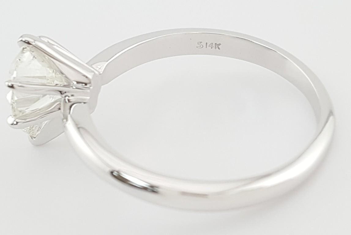 Pear Diamond Solitaire Engagement Ring 14k White Gold 1.49 ct Rtl $6,500